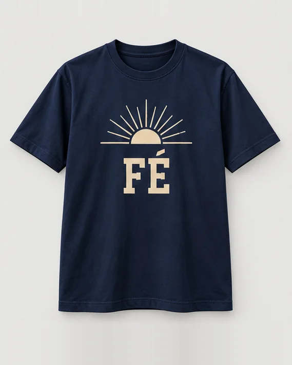 Fé na cor azul-marinho